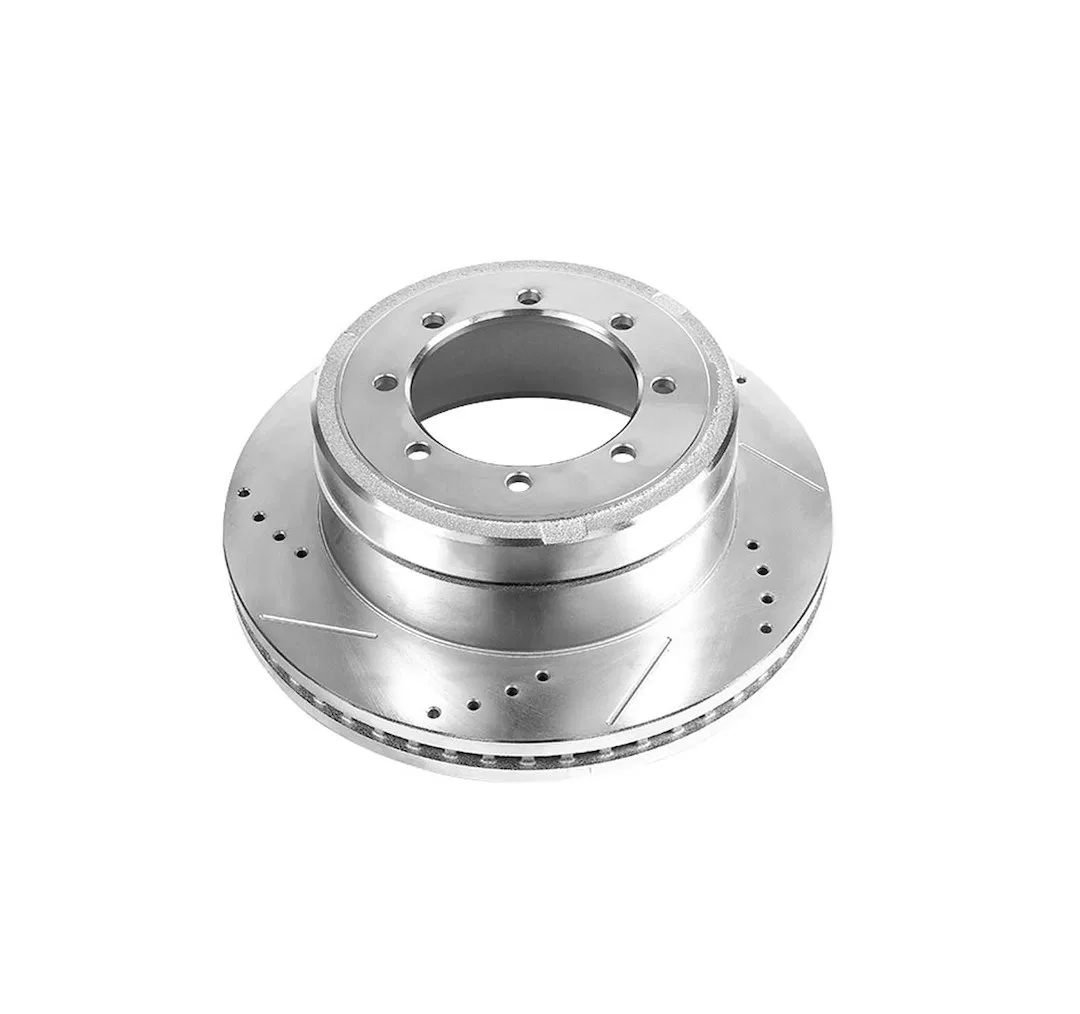 AR85154XL – POWERSTOP Brake Rotor, Drilled And Slotted One Piece Design With Hat Wheel Bolt Pattern 8 x 155.4 Millime...